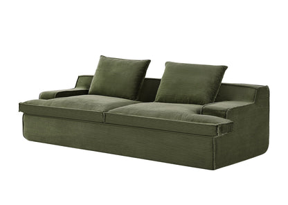 Nimbus - Oversized Full Foam 4 Seater Couch For Living Room Upholstered In Soft, Wide Armrests