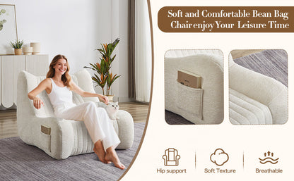Bean Bag Chair for Adults with Armrests