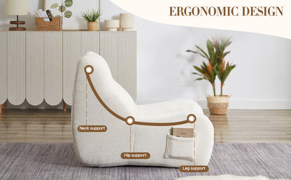 Bean Bag Chair for Adults with Armrests